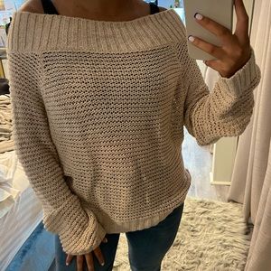 Off Shoulder Sweater- M